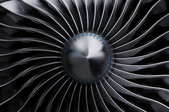 Aerospace materials turbine detail